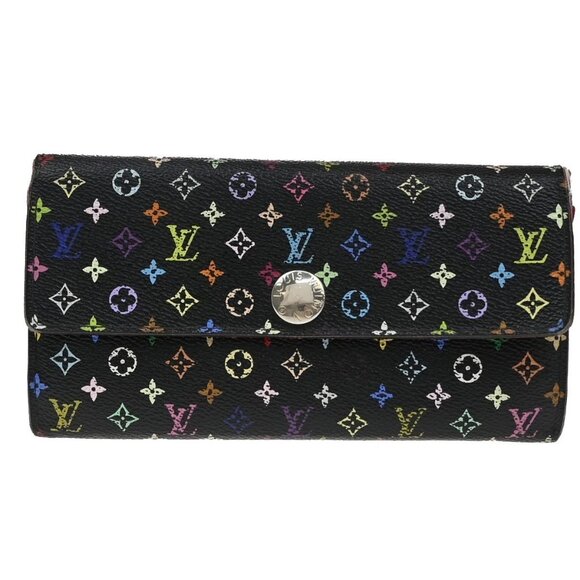 Louis Vuitton Handbags - LOUIS VUITTON Portefeuille Sarah Long Wallet Monogram Multi Black M60005 60EG030